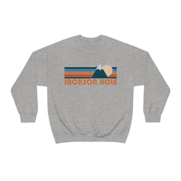 Jackson Hole, Wyoming Sweatshirt - Retro Mountain Unisex