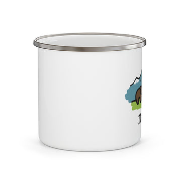 Idaho Camp Mug - Retro Enamel Camping Idaho Mug - 0
