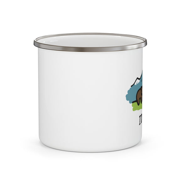 Idaho Camp Mug - Retro Enamel Camping Idaho Mug