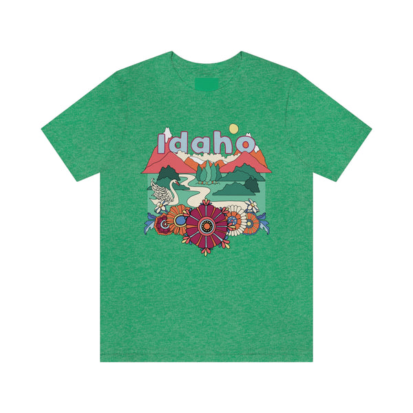 Idaho Shirt, Idaho Retro T-Shirt, Hippie Style Idaho tee, Idaho Mountain Shirt
