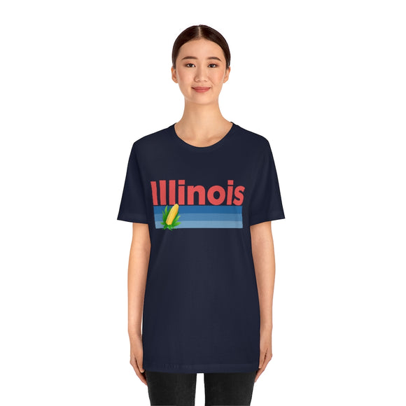 Illinois T-Shirt - Retro Corn Unisex Illinois Shirt