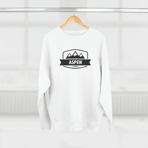 Premium Aspen, Colorado Crewneck Sweatshirt - Retro Unisex Sweatshirt