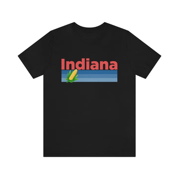 Buy black Indiana T-Shirt - Retro Corn Unisex Indiana Shirt