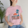 Tulum, Mexico T-Shirt - Retro Palm Tree & Beach Unisex Tulum Shirt