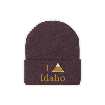 Idaho Knit Beanie - Adult Embroidered I Heart / Love Idaho Knit Hat