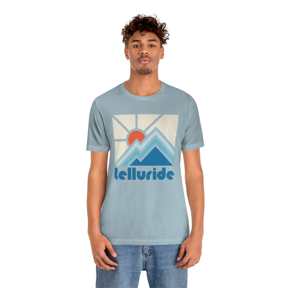 Telluride Shirt, Colorado Retro T-Shirt, Colorful Colorado tee, Telluride Mountain Shirt