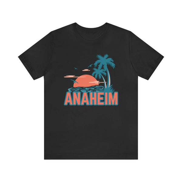 Anaheim, California T-Shirt - Retro Palm Tree & Beach Unisex Anaheim Shirt