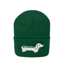 Don't Be A Wiener Dog/Dachshund Beanie - Funny Embroidered Dog Knit Hat-10