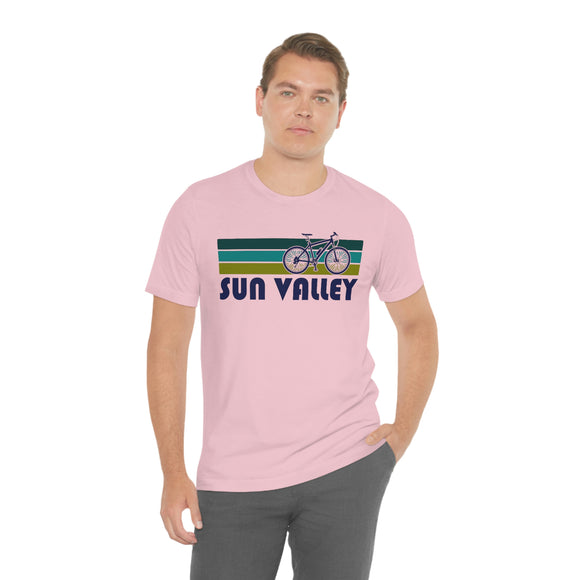 Sun Valley T-Shirt - Retro Mountain Bike Adult Unisex Sun Valley, Idaho T Shirt