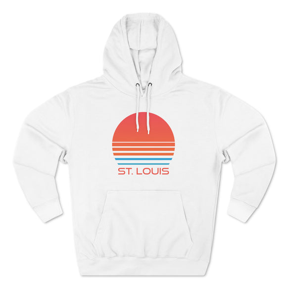 Premium St. Louis, Missouri Hoodie - Retro 80s Unisex Sweatshirt