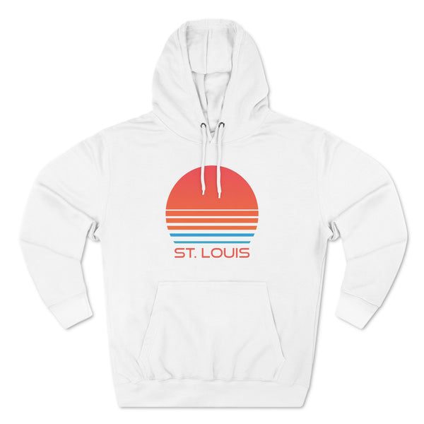 Premium St. Louis, Missouri Hoodie - Retro 80s Unisex Sweatshirt
