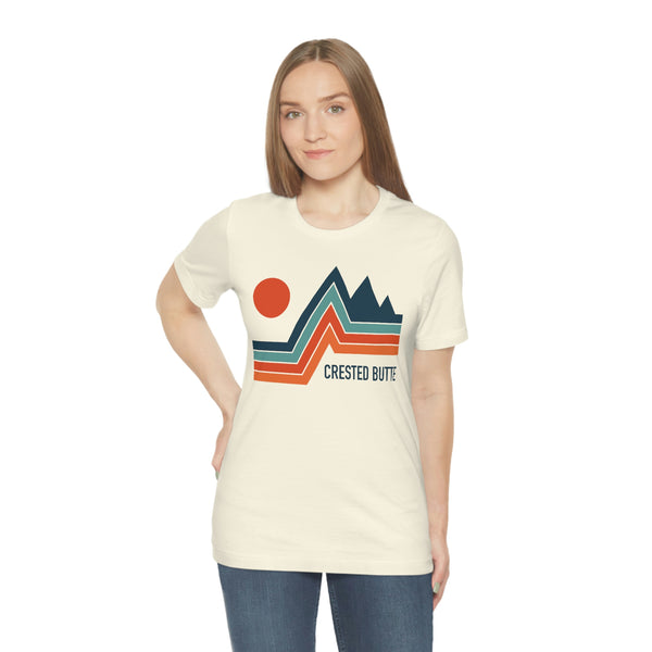 Crested Butte, Colorado T-Shirt - Retro Mountain Unisex Crested Butte Shirt