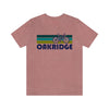 Oakridge T-Shirt - Retro Mountain Bike Adult Unisex Oakridge, Oregon T Shirt