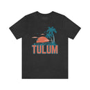 Tulum, Mexico T-Shirt - Retro Palm Tree & Beach Unisex Tulum Shirt-49