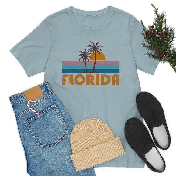 Florida T-Shirt - Retro Palm Tree Unisex Florida Shirt