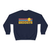 Brooklyn, New York Sweatshirt - Retro Sunrise Unisex