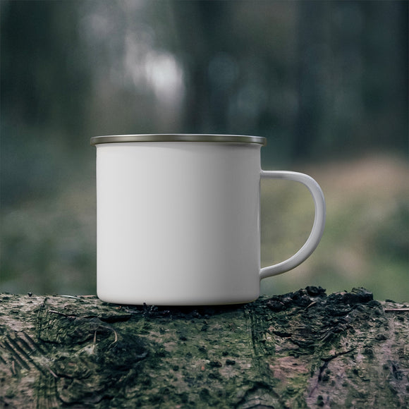 Idaho Camp Mug - Mountain Sunset Enamel Campfire Idaho Mug