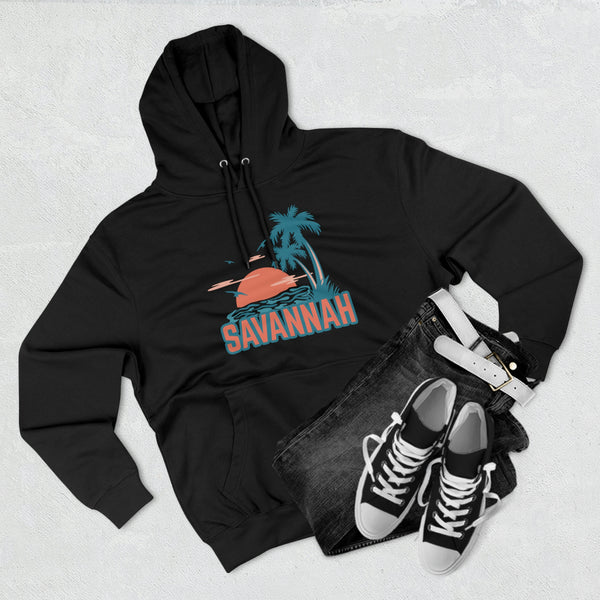 Premium Savannah, Georgia Hoodie - Palm Tree Unisex Sweatshirt