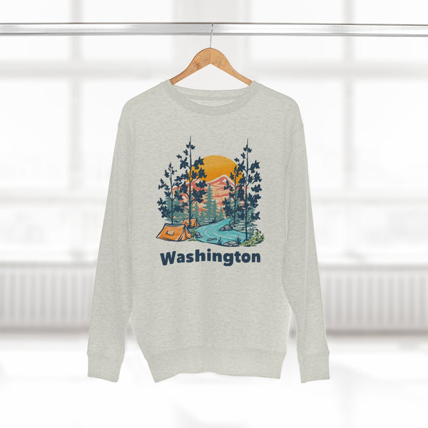 Premium Washington Sweatshirt - Unisex Premium Crewneck Washington Sweatshirt