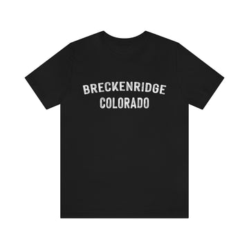 Buy black Breckenridge, Colorado Shirt - Paint Text Unisex Breckenridge T-Shirt