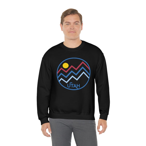 Utah Sweatshirt - Unisex Mountain Lines