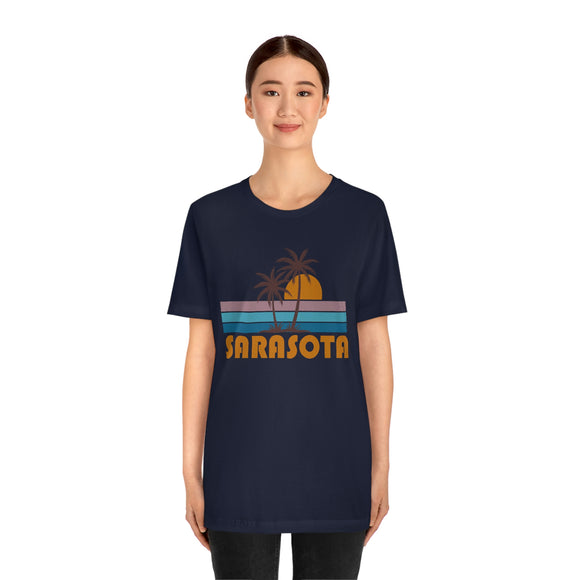 Sarasota, Florida T-Shirt - Retro Palm Tree Unisex Sarasota Shirt