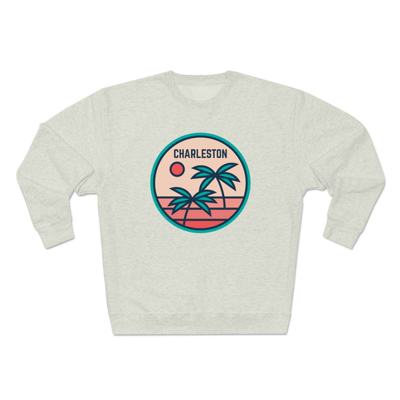 Premium Charleston, South Carolina Crewneck Sweatshirt - Retro Unisex Sweatshirt