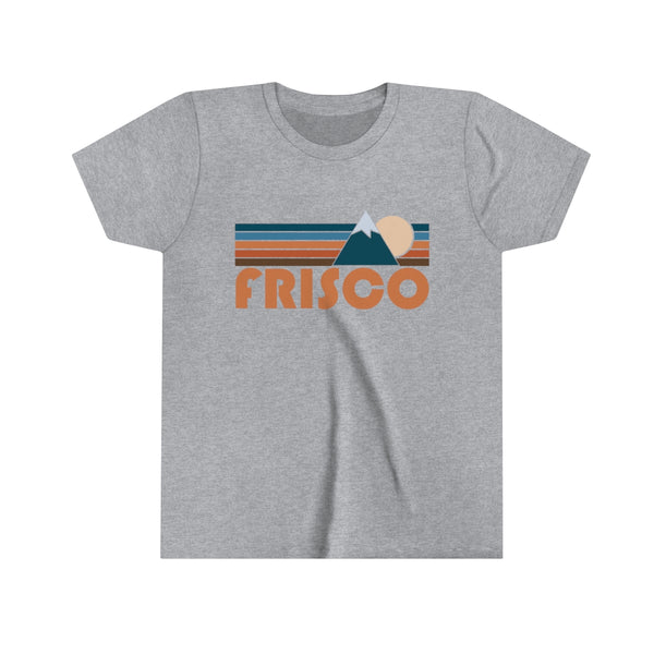 Frisco Youth T-Shirt - Retro Mountain Colorado Kid's TShirt