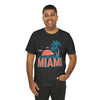 Miami, Florida T-Shirt - Retro Palm Tree & Beach Unisex Miami Shirt