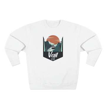 Premium Vail, Colorado Crewneck Sweatshirt - Retro Unisex Sweatshirt