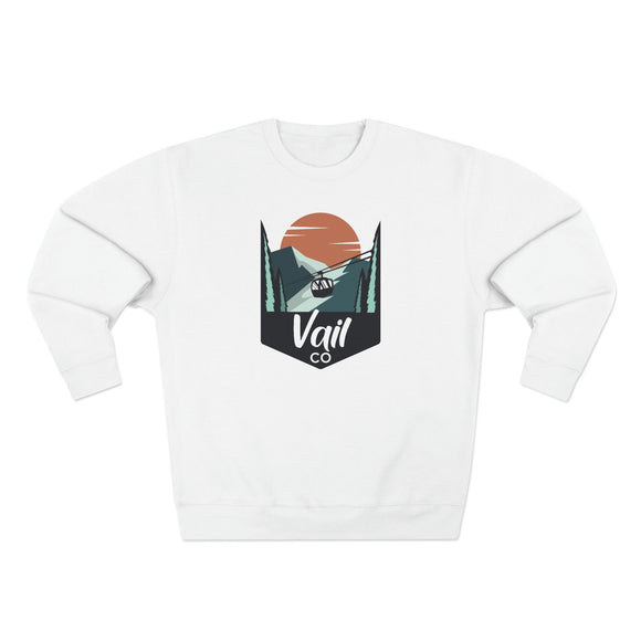 Premium Vail, Colorado Crewneck Sweatshirt - Retro Unisex Sweatshirt