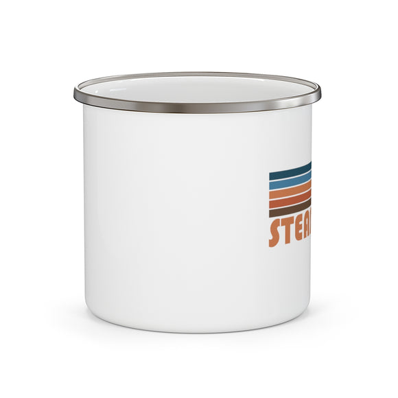 Steamboat, Colorado Camp Mug - Retro Mountain Enamel Campfire Steamboat Mug
