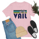 Vail T-Shirt - Retro Mountain Bike Adult Unisex Vail, Colorado T Shirt-61