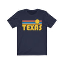 Texas T-Shirt - Retro Sunrise Adult Unisex Texas T Shirt-6