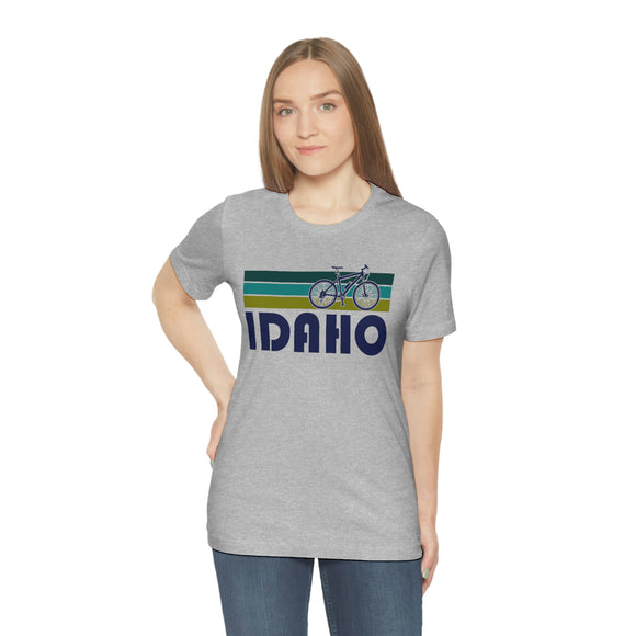 Idaho T-Shirt - Retro Mountain Bike Adult Unisex Idaho T Shirt