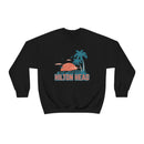 Hilton Head, South Carolina Sweatshirt - Unisex Retro Palm Tree Crewneck Hilton Head Sweatshirt-10
