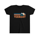 Vermont Youth T-Shirt - Retro Mountain Vermont Kid's TShirt-3