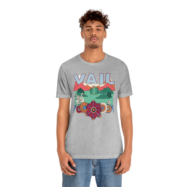 Vail Shirt, Colorado Retro T-Shirt, Hippie Style Colorado tee, Vail Mountain Shirt