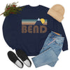 Bend, Oregon Sweatshirt - Fall Retro Mountain Unisex Crewneck Bend Sweatshirt