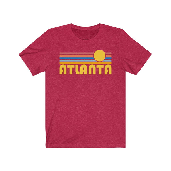 Atlanta, Georgia T-Shirt - Retro Sunrise Adult Unisex Atlanta T Shirt