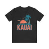 Kauai, Hawaii T-Shirt - Retro Palm Tree & Beach Unisex Kauai Shirt