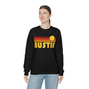 Austin, Texas Sweatshirt - Retro Sunset Unisex-13