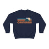 California Sweatshirt - Retro Mountain Unisex