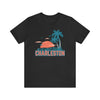 Charleston, South Carolina T-Shirt - Retro Palm Tree & Beach Unisex Charleston Shirt