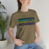 Colorado T-Shirt - Retro Mountain Bike Adult Unisex Colorado T Shirt