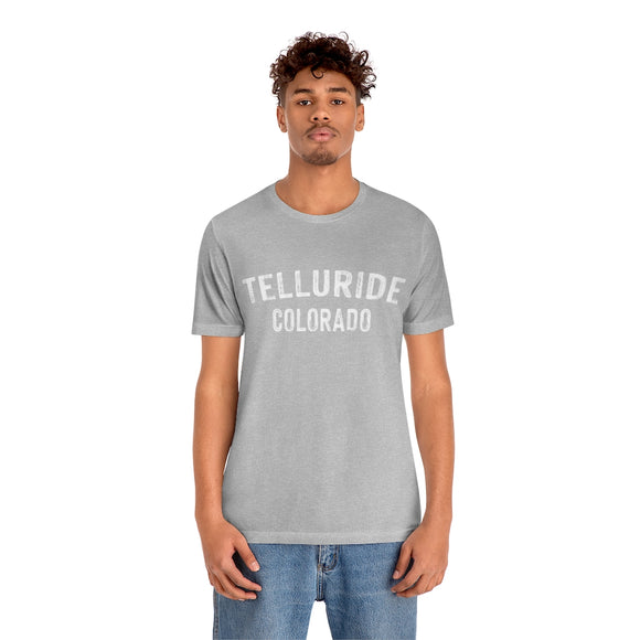 Telluride, Colorado Shirt - Paint Text Unisex Telluride T-Shirt