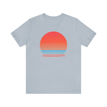 Buy light-blue Mississippi T-Shirt - Retro 80s Unisex Mississippi Shirt