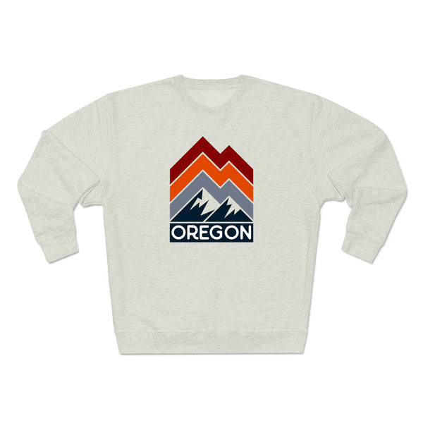 Premium Oregon Sweatshirt - Retro Unisex Premium Crewneck Oregon Sweatshirt
