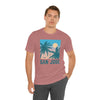 San Jose, California T-Shirt - Retro Palm Tree & Beach Unisex San Jose Shirt
