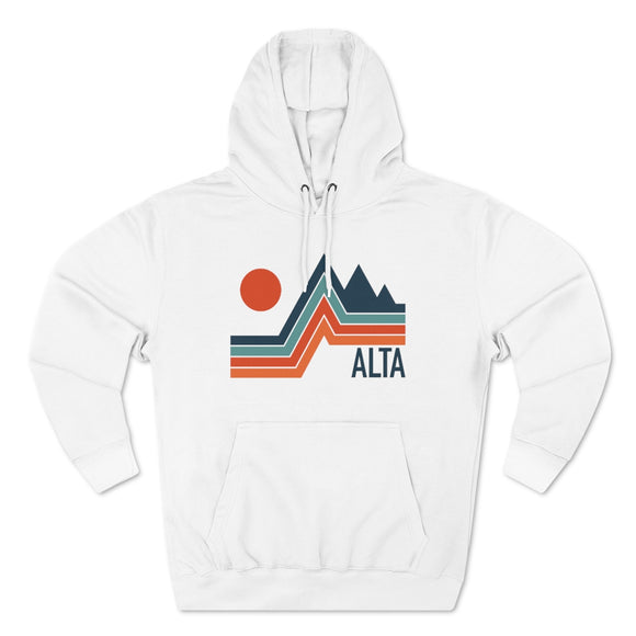 Premium Alta, Utah Hoodie - Retro Unisex Sweatshirt